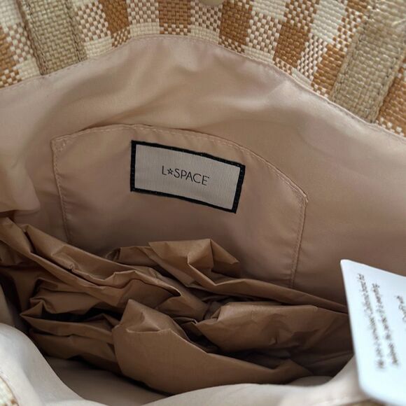 L*Space Jasper Beach Raffia Bag Neutral - Picture 7 of 9